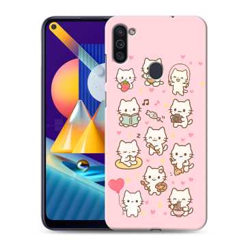 Силиконовый чехол на Samsung Galaxy M11 с принтом Hello Kitty Хелоу Кити Силиконовый чехол на Samsung Galaxy M11 с принтом Hello Kitty Хелоу Кити