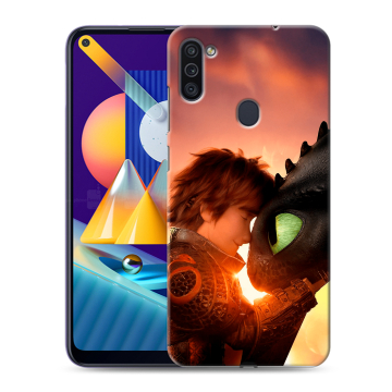 Силиконовый чехол на Samsung Galaxy M11 с принтом Как приручить дракона Силиконовый чехол на Samsung Galaxy M11 с принтом Как приручить дракона