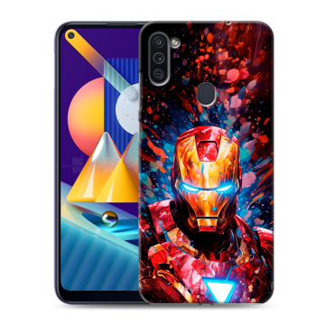 Силиконовый чехол на Samsung Galaxy M11 с принтом Железный человек Ironman Силиконовый чехол на Samsung Galaxy M11 с принтом Железный человек Ironman