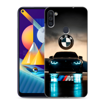 Силиконовый чехол на Samsung Galaxy M11 с принтом БМВ BMW Силиконовый чехол на Samsung Galaxy M11 с принтом БМВ BMW