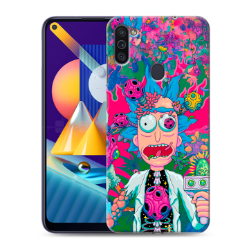 Силиконовый чехол на Samsung Galaxy M11 с принтом Рик и Морти Rick Morty Силиконовый чехол на Samsung Galaxy M11 с принтом Рик и Морти Rick Morty