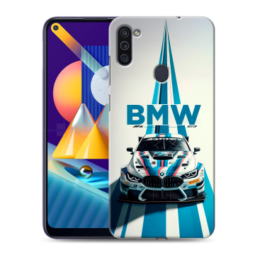 Силиконовый чехол на Samsung Galaxy M11 с принтом БМВ BMW Силиконовый чехол на Samsung Galaxy M11 с принтом БМВ BMW