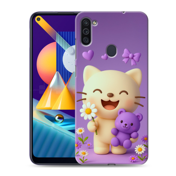 Силиконовый чехол на Samsung Galaxy M11 с принтом для девочек Силиконовый чехол на Samsung Galaxy M11 с принтом для девочек
