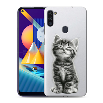 Силиконовый чехол на Samsung Galaxy M11 с принтом Котенок Силиконовый чехол на Samsung Galaxy M11 с принтом Котенок