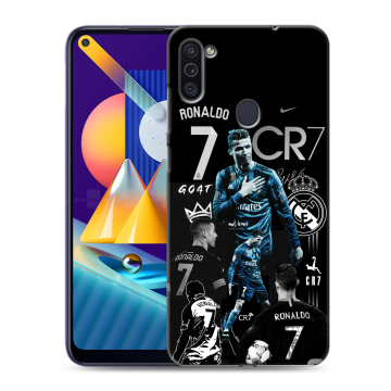 Силиконовый чехол на Samsung Galaxy M11 с принтом Реал Роналдо Силиконовый чехол на Samsung Galaxy M11 с принтом Реал Роналдо
