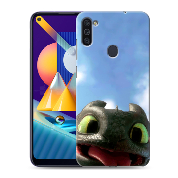 Силиконовый чехол на Samsung Galaxy M11 с принтом Как приручить дракона Силиконовый чехол на Samsung Galaxy M11 с принтом Как приручить дракона