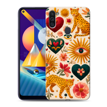 Силиконовый чехол на Samsung Galaxy M11 с принтом Модный принт Силиконовый чехол на Samsung Galaxy M11 с принтом Модный принт