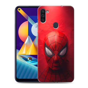 Силиконовый чехол на Samsung Galaxy M11 с принтом Spiderman Человек паук Силиконовый чехол на Samsung Galaxy M11 с принтом Spiderman Человек паук