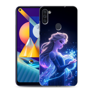 Силиконовый чехол на Samsung Galaxy M11 с принтом Холодное сердце Frozen Силиконовый чехол на Samsung Galaxy M11 с принтом Холодное сердце Frozen