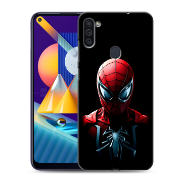Силиконовый чехол на Samsung Galaxy M11 с принтом Spiderman Человек паук Силиконовый чехол на Samsung Galaxy M11 с принтом Spiderman Человек паук
