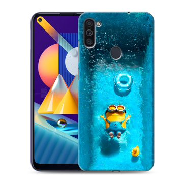 Силиконовый чехол на Samsung Galaxy M11 с принтом Миньоны Силиконовый чехол на Samsung Galaxy M11 с принтом Миньоны