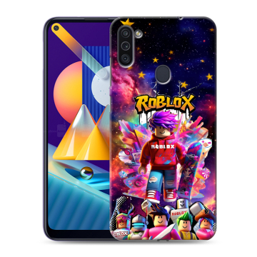 Силиконовый чехол на Samsung Galaxy M11 с принтом Roblox Роблокс Силиконовый чехол на Samsung Galaxy M11 с принтом Roblox Роблокс
