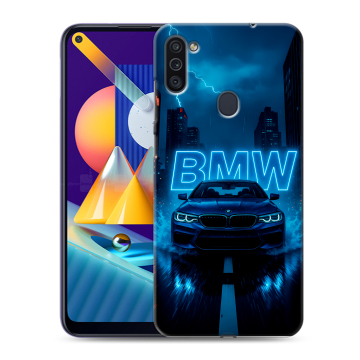 Силиконовый чехол на Samsung Galaxy M11 с принтом BMW БМВ Силиконовый чехол на Samsung Galaxy M11 с принтом BMW БМВ