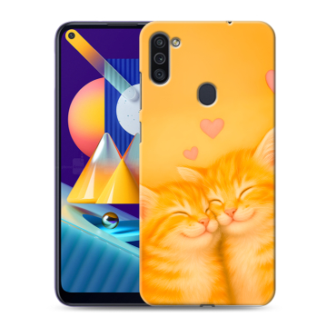 Силиконовый чехол на Samsung Galaxy M11 с принтом Милые котята Силиконовый чехол на Samsung Galaxy M11 с принтом Милые котята