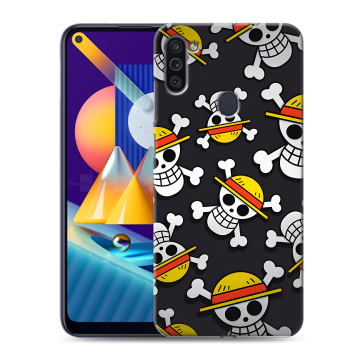 Силиконовый чехол на Samsung Galaxy M11 с принтом One Piece Ван Пис Силиконовый чехол на Samsung Galaxy M11 с принтом One Piece Ван Пис