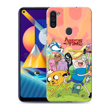 Силиконовый чехол на Samsung Galaxy M11 с принтом Adventure time Время приключений Силиконовый чехол на Samsung Galaxy M11 с принтом Adventure time Время приключений