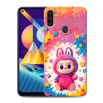 Силиконовый чехол на Samsung Galaxy M11 с принтом Labubu Лабубу Силиконовый чехол на Samsung Galaxy M11 с принтом Labubu Лабубу