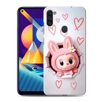 Силиконовый чехол на Samsung Galaxy M11 с принтом Labubu Лабубу Силиконовый чехол на Samsung Galaxy M11 с принтом Labubu Лабубу