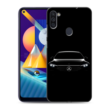 Силиконовый чехол на Samsung Galaxy M11 с принтом Mercedes Мерседес Силиконовый чехол на Samsung Galaxy M11 с принтом Mercedes Мерседес