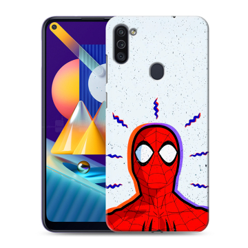 Силиконовый чехол на Samsung Galaxy M11 с принтом Spiderman Человек паук Силиконовый чехол на Samsung Galaxy M11 с принтом Spiderman Человек паук