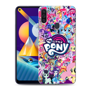 Силиконовый чехол на Samsung Galaxy M11 с принтом My little pony Дружба чудо Силиконовый чехол на Samsung Galaxy M11 с принтом My little pony Дружба чудо