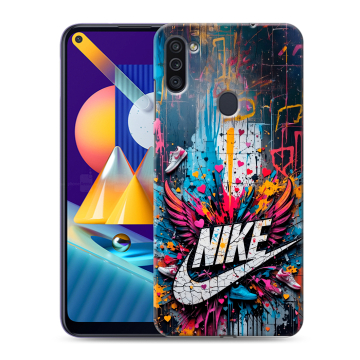 Силиконовый чехол на Samsung Galaxy M11 с принтом Nike Найк Силиконовый чехол на Samsung Galaxy M11 с принтом Nike Найк