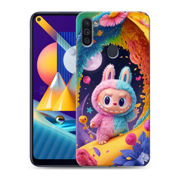 Силиконовый чехол на Samsung Galaxy M11 с принтом Labubu Лабубу Силиконовый чехол на Samsung Galaxy M11 с принтом Labubu Лабубу