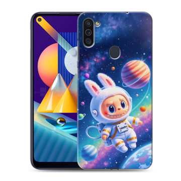Силиконовый чехол на Samsung Galaxy M11 с принтом Labubu Лабубу Силиконовый чехол на Samsung Galaxy M11 с принтом Labubu Лабубу