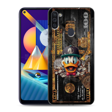 Силиконовый чехол на Samsung Galaxy M11 с принтом Дональд Дак Доллар Силиконовый чехол на Samsung Galaxy M11 с принтом Дональд Дак Доллар