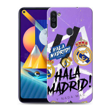 Силиконовый чехол на Samsung Galaxy M11 с принтом Real Madrid Реал Мадрид Силиконовый чехол на Samsung Galaxy M11 с принтом Real Madrid Реал Мадрид