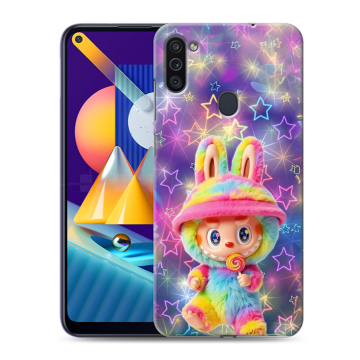 Силиконовый чехол на Samsung Galaxy M11 с принтом Labubu Лабубу Силиконовый чехол на Samsung Galaxy M11 с принтом Labubu Лабубу