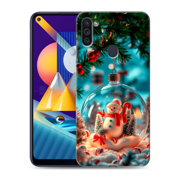 Силиконовый чехол на Samsung Galaxy M11 с принтом Новый год Силиконовый чехол на Samsung Galaxy M11 с принтом Новый год