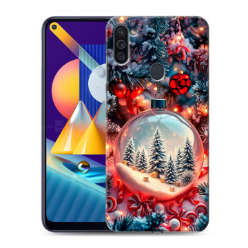 Силиконовый чехол на Samsung Galaxy M11 с принтом Новый год Силиконовый чехол на Samsung Galaxy M11 с принтом Новый год