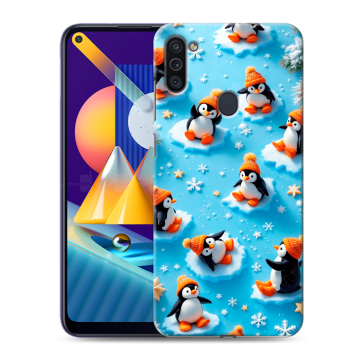 Силиконовый чехол на Samsung Galaxy M11 с принтом Новый год Силиконовый чехол на Samsung Galaxy M11 с принтом Новый год