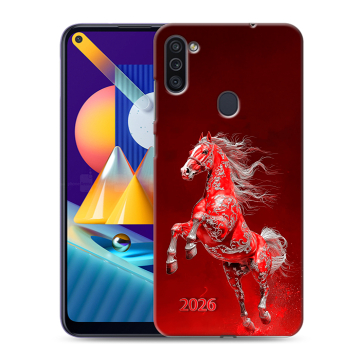 Силиконовый чехол на Samsung Galaxy M11 с принтом Новый год Силиконовый чехол на Samsung Galaxy M11 с принтом Новый год