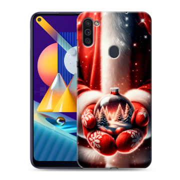 Силиконовый чехол на Samsung Galaxy M11 с принтом Новый год Силиконовый чехол на Samsung Galaxy M11 с принтом Новый год