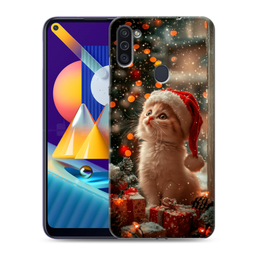 Силиконовый чехол на Samsung Galaxy M11 с принтом Новый год Силиконовый чехол на Samsung Galaxy M11 с принтом Новый год