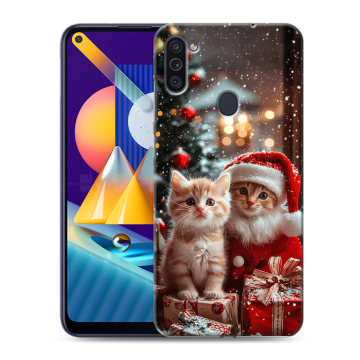 Силиконовый чехол на Samsung Galaxy M11 с принтом Новый год Силиконовый чехол на Samsung Galaxy M11 с принтом Новый год