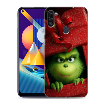 Силиконовый чехол на Samsung Galaxy M11 с принтом Новый год Силиконовый чехол на Samsung Galaxy M11 с принтом Новый год