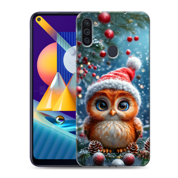Силиконовый чехол на Samsung Galaxy M11 с принтом Новый год Силиконовый чехол на Samsung Galaxy M11 с принтом Новый год