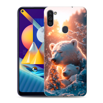 Силиконовый чехол на Samsung Galaxy M11 с принтом Новый год Силиконовый чехол на Samsung Galaxy M11 с принтом Новый год