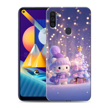Силиконовый чехол на Samsung Galaxy M11 с принтом Новый год Силиконовый чехол на Samsung Galaxy M11 с принтом Новый год