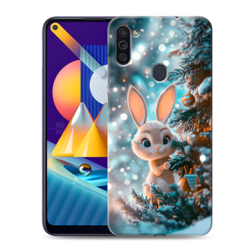 Силиконовый чехол на Samsung Galaxy M11 с принтом Новый год Силиконовый чехол на Samsung Galaxy M11 с принтом Новый год