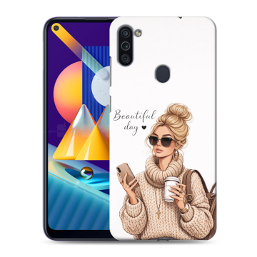 Силиконовый чехол на Samsung Galaxy M11 с принтом женский Силиконовый чехол на Samsung Galaxy M11 с принтом женский