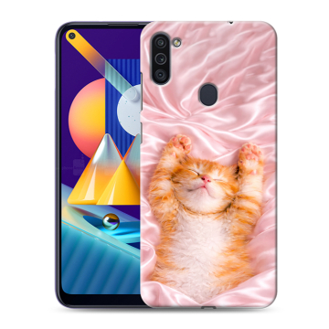 Силиконовый чехол на Samsung Galaxy M11 с принтом женский Силиконовый чехол на Samsung Galaxy M11 с принтом женский