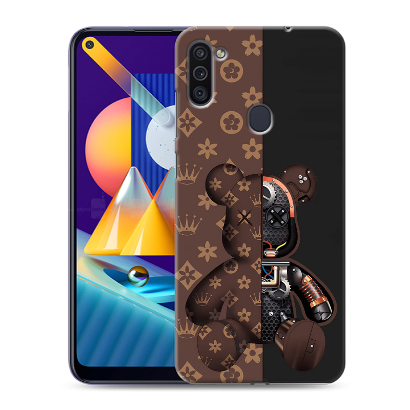 Силиконовый чехол на Samsung Galaxy M11 с принтом Луи робот Силиконовый чехол на Samsung Galaxy M11 с принтом Луи робот