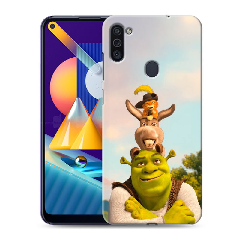 Силиконовый чехол на Samsung Galaxy M11 с принтом Шрек Shrek Силиконовый чехол на Samsung Galaxy M11 с принтом Шрек Shrek