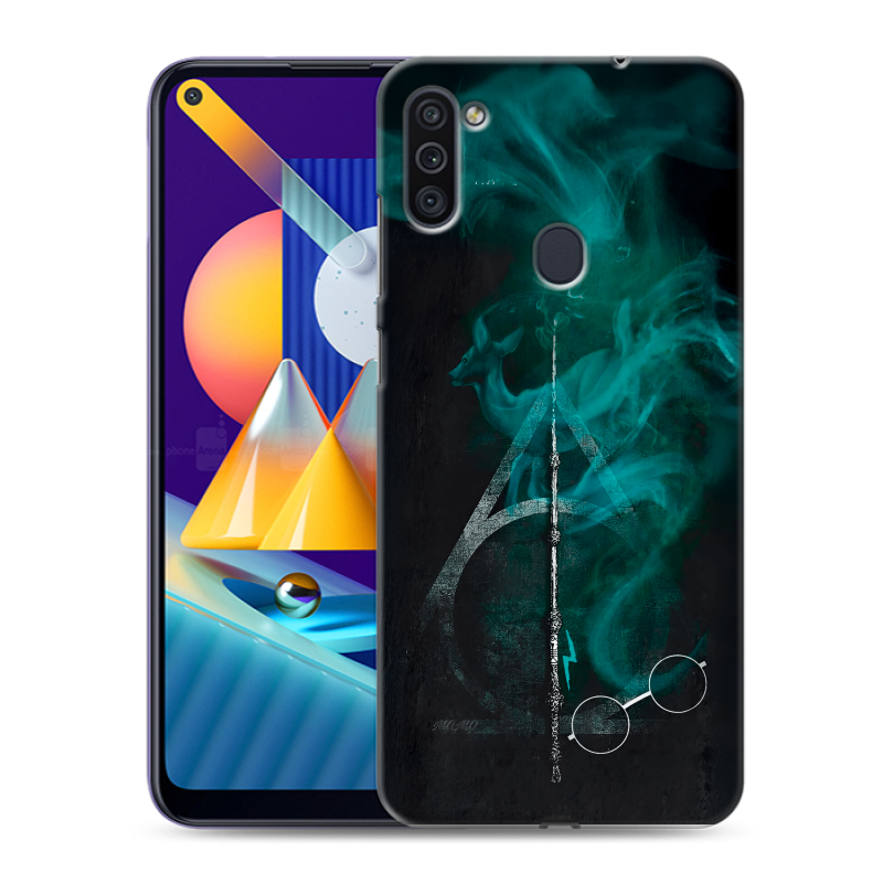 Силиконовый противоударный чехол на Samsung Galaxy M11 с принтом Гарри Поттер Harry Potter Силиконовый противоударный чехол на Samsung Galaxy M11 с принтом Гарри Поттер Harry Potter