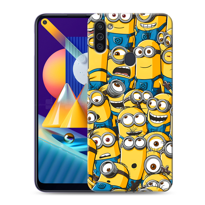 Силиконовый чехол на Samsung Galaxy M11 с принтом Миньоны Силиконовый чехол на Samsung Galaxy M11 с принтом Миньоны