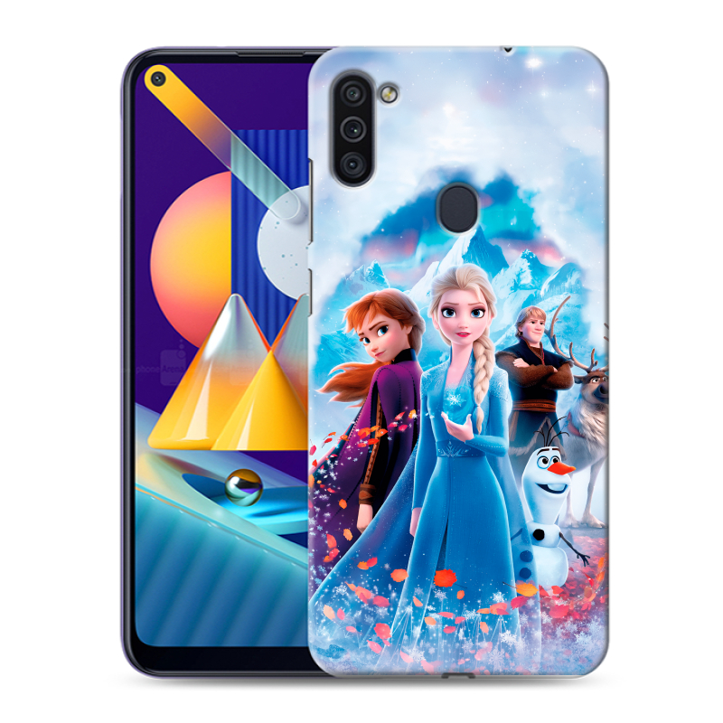 Силиконовый чехол на Samsung Galaxy M11 с принтом Холодное сердце Frozen Силиконовый чехол на Samsung Galaxy M11 с принтом Холодное сердце Frozen
